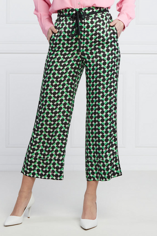 Marus Pant in Emerald Print