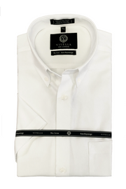 Viyella | Wrinkle-Free Short Sleeved Oxford Shirt in 2 Colours